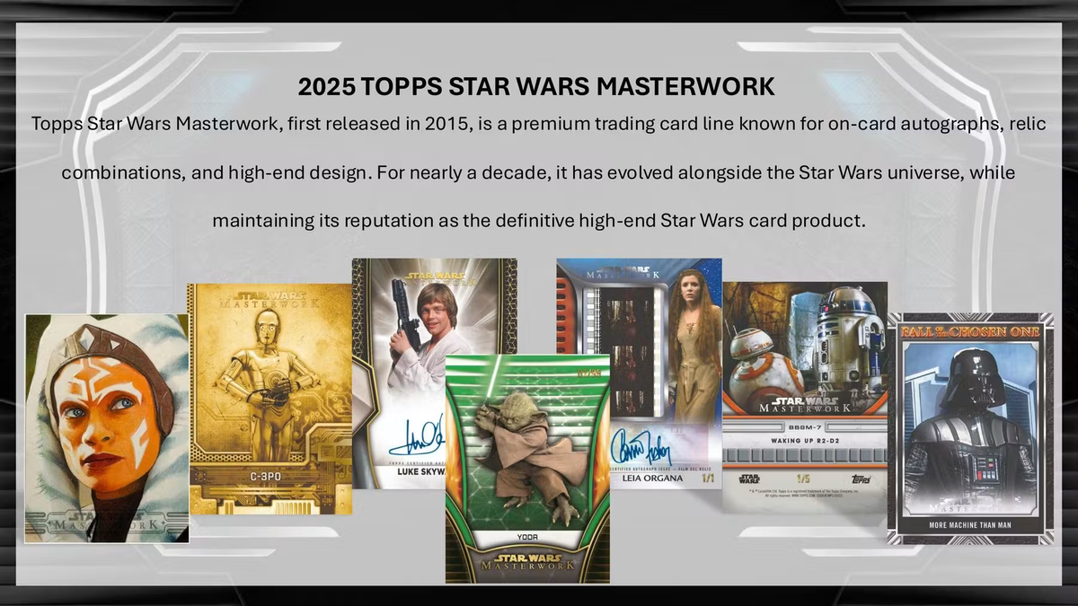 2025 Topps Star Wars Masterwork Hobby MINI-BOX x1 (Personal Break