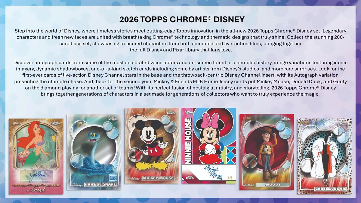 2026 Topps Chrome Disney Mega BOX x1 (Personal Break) – Trainer