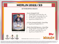 2022-2023 Topps UEFA Club Competitions Merlin Chrome Soccer Hobby PACK x1 (Personal Break)