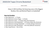2023-2024 Topps Chrome Basketball Monster BOX x1 (Personal Break)