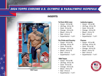 2024 Topps Chrome U.S. Olympic &amp; Paralympic Hopefuls Hobby PACK x1 (Personal Break)