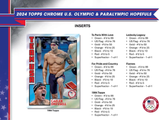 2024 Topps Chrome U.S. Olympic &amp; Paralympic Hopefuls Hobby PACK x1 (Personal Break)