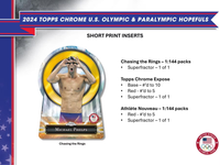 2024 Topps Chrome U.S. Olympic &amp; Paralympic Hopefuls Hobby PACK x1 (Personal Break)