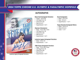 2024 Topps Chrome U.S. Olympic &amp; Paralympic Hopefuls Hobby PACK x1 (Personal Break)