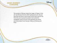 2025 Topps Chrome Disney Mega BOX x1 (Personal Break)