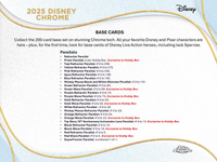 2025 Topps Chrome Disney Value BOX x1 (Personal Break)