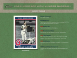 2025 Topps Heritage High Number Baseball Hobby BOX x1 (Personal Break)