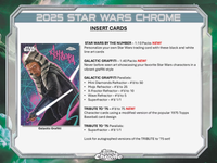 2025 Topps Chrome Star Wars Value BOX x1 (Personal Break)