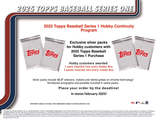 2025 Topps Series 1 Basbeball Hobby PACK x1 (Personal Break)