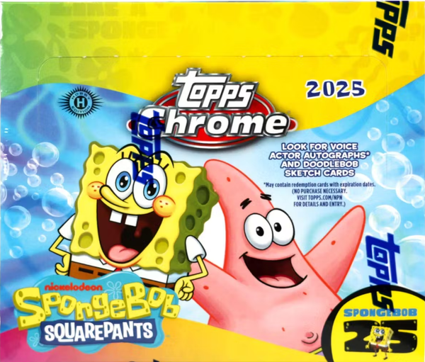 2025 Topps Chrome SpongeBob 25th Anniversary Hobby PACK x1 (Personal Break)