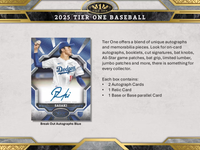 2025 Topps Tier One Baseball Hobby BOX x1 (Personal Break)