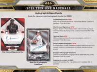 2025 Topps Tier One Baseball Hobby BOX x1 (Personal Break)