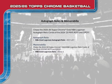 2025-2026 Topps Chrome Basketball Mega BOX x1 (Personal Break)