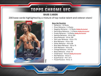 2025 Topps Chrome UFC Hobby PACK x1 (Personal Break)