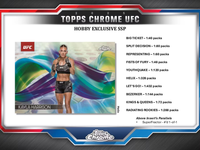 2025 Topps Chrome UFC Hobby PACK x1 (Personal Break)