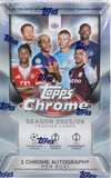 2025-26 Topps Chrome UEFA Club Competitions Soccer Hobby PACK x1 (Personal Break)