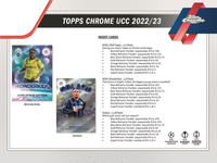 2022-2023 Topps Chrome UEFA Club Competitions LITE Hobby PACK x1 (Personal Break)