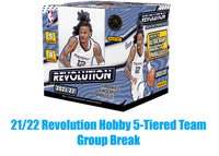 2022 Panini Revolution Basketball 5-Tiered Teams #2 (Group Break)