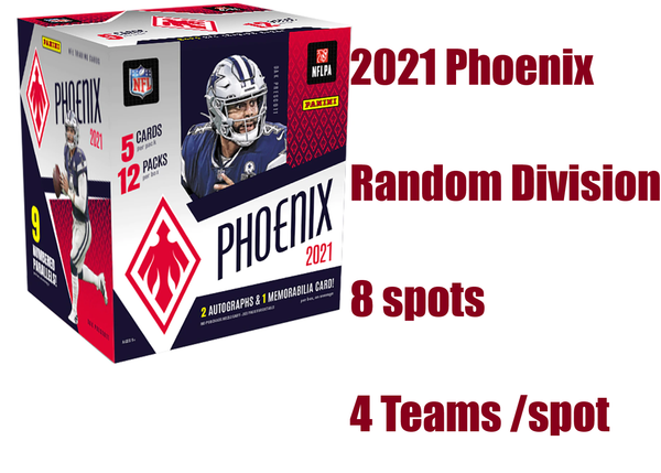 2021 Panini Phoenix Football Random DIVISION Group #3 (Group Break)