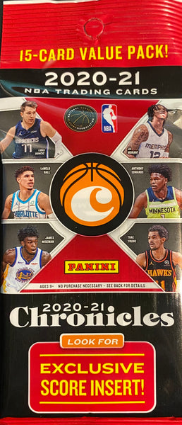 2020-2021 Panini Chronicles Basketball Fat Pack x1 (Personal Break)