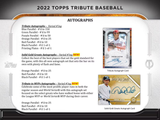 2022 Topps Tribute Baseball Hobby PACK x1 (Personal Break)