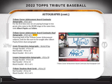 2022 Topps Tribute Baseball Hobby PACK x1 (Personal Break)