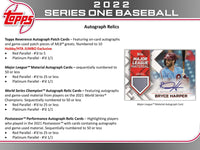 2022 Topps Series 1 Baseball Jumbo Hobby BOX x1 (Personal Break)